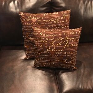 New Decorative Inspirational Pillow Set